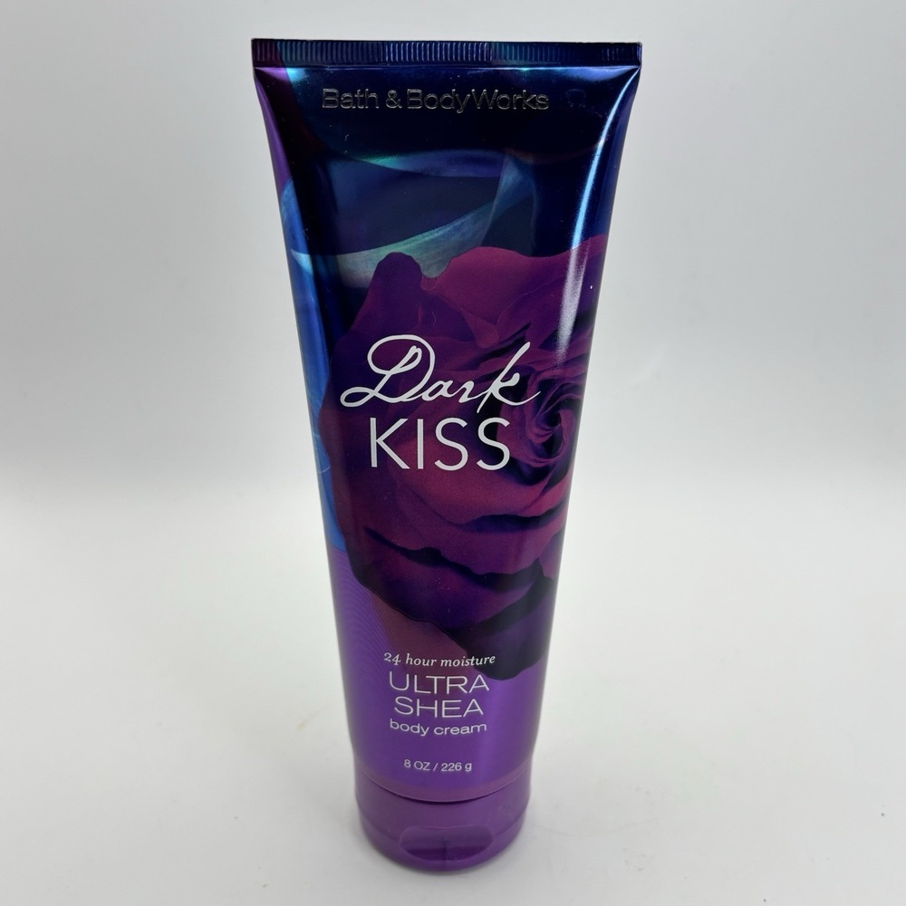 NEW BATH & BODY WORKS DARK KISS ULTRA SHEA BODY CREAM LOTION 24 HR MOISTURE 8 OZ